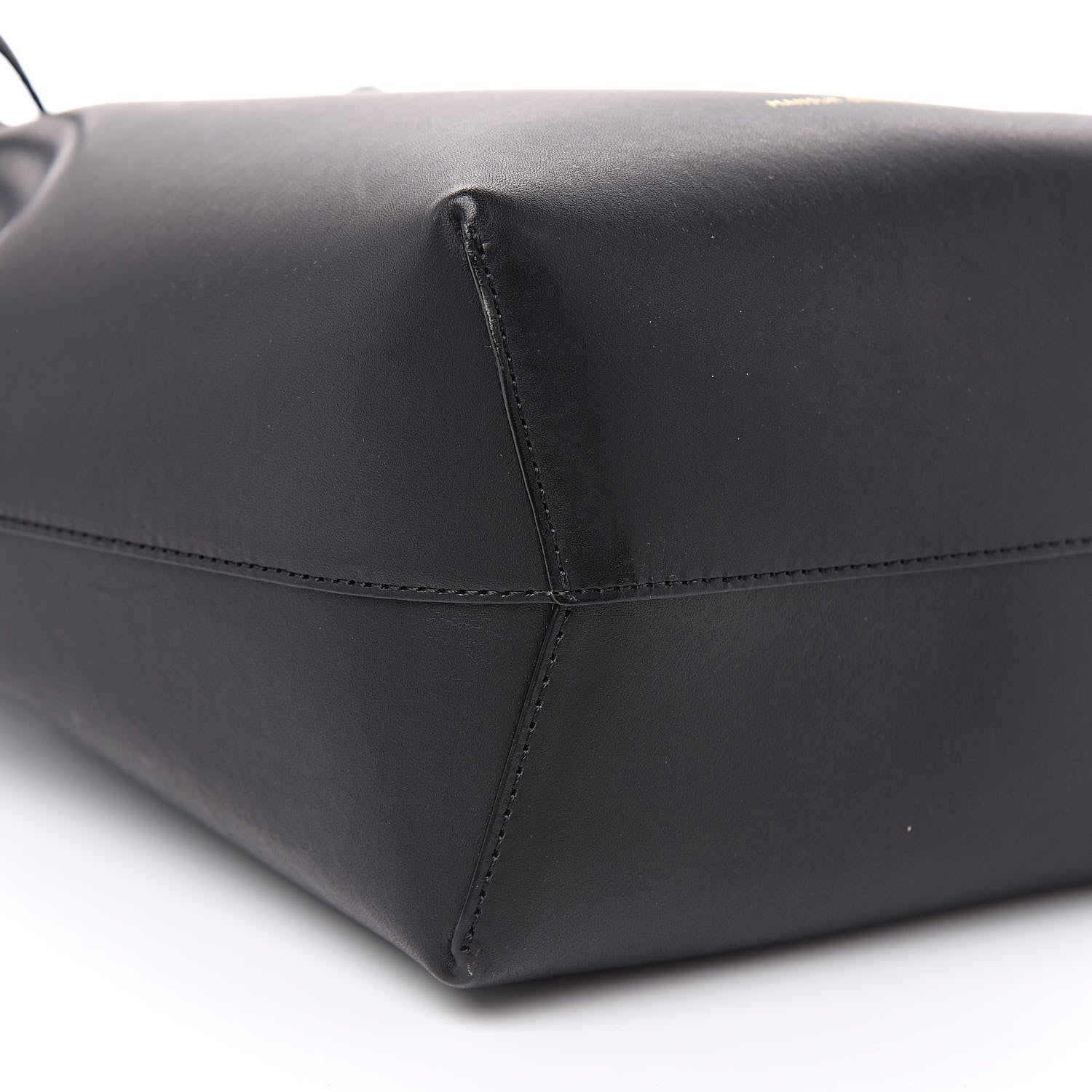 Mansur Gavriel Calfskin Mini Mini Bucket Bag Black Blu 7 of 9