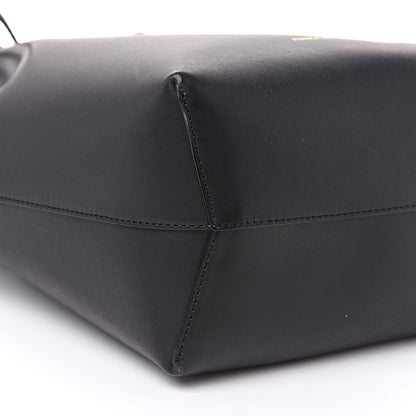 Mansur Gavriel Calfskin Mini Mini Bucket Bag Black Blu 7 of 9