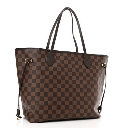 Louis Vuitton Damier Ebene Neo Neverfull MM Rose Ballerine 4 of 12