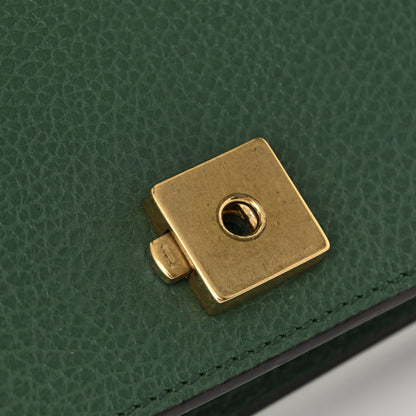 Gucci Pebbled Calfskin Small Dionysus Shoulder Bag Emerald 12 of 14