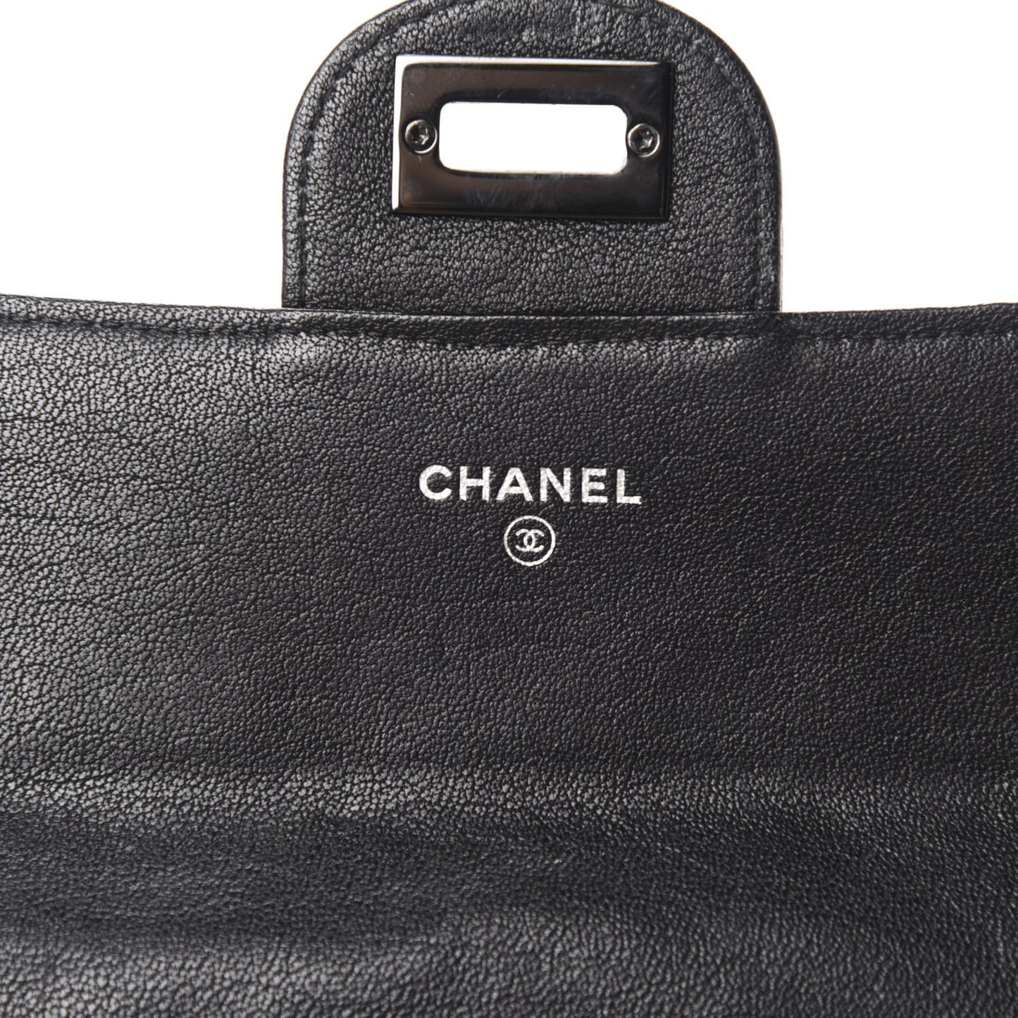 Sheepskin Chevron Quilted 2.55 Reissue Flap Wallet So Black