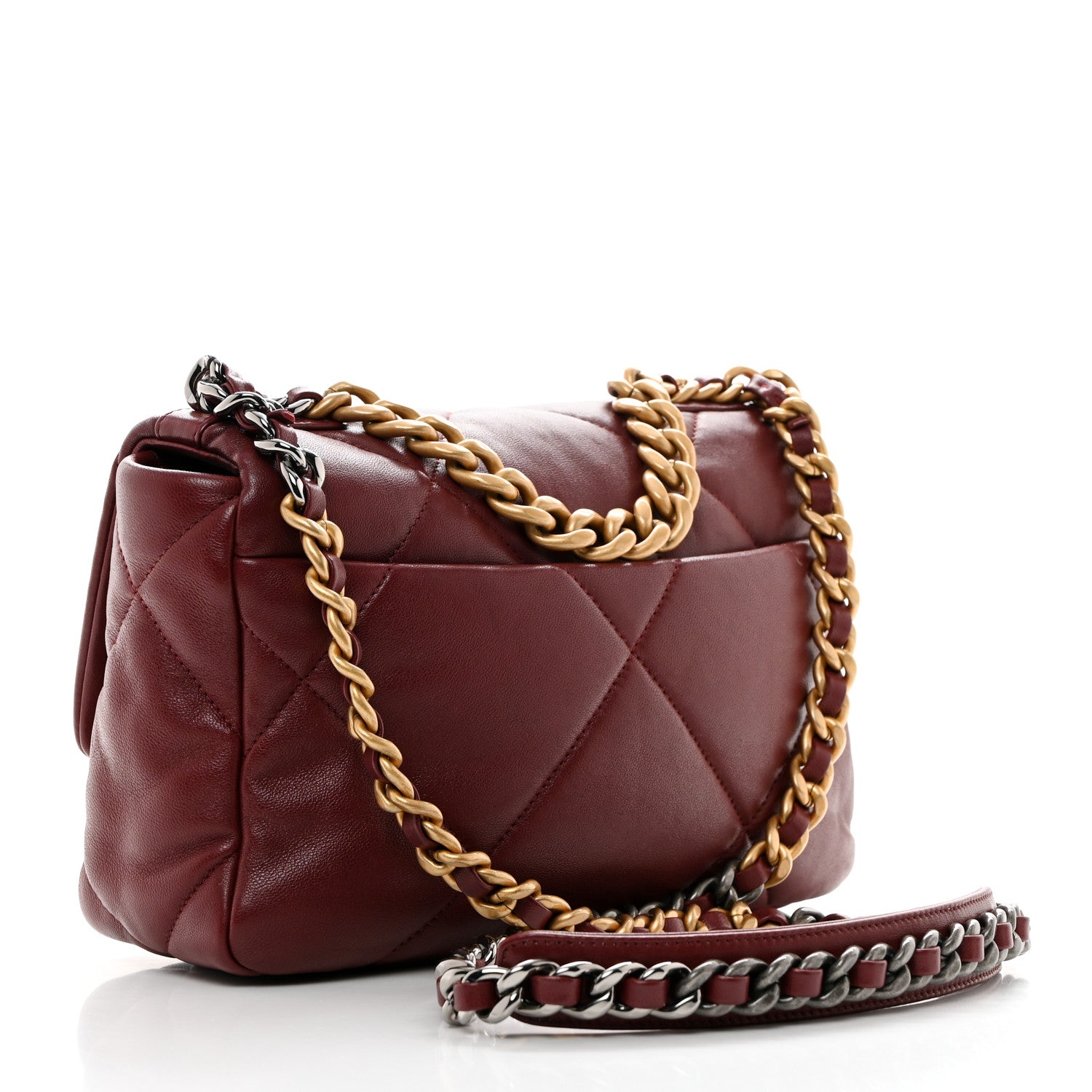 Chanel Lambskin Quilted Medium Chanel 19 Flap Marron 2 of 11