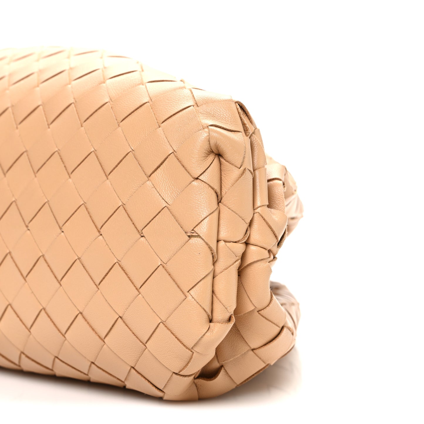 Nappa Maxi Intrecciato The Pouch Oversized Clutch Almond
