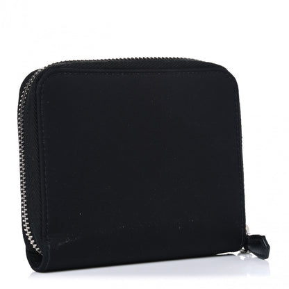 Prada Tessuto Nylon Compact Zip Around Wallet Black 2 of 4