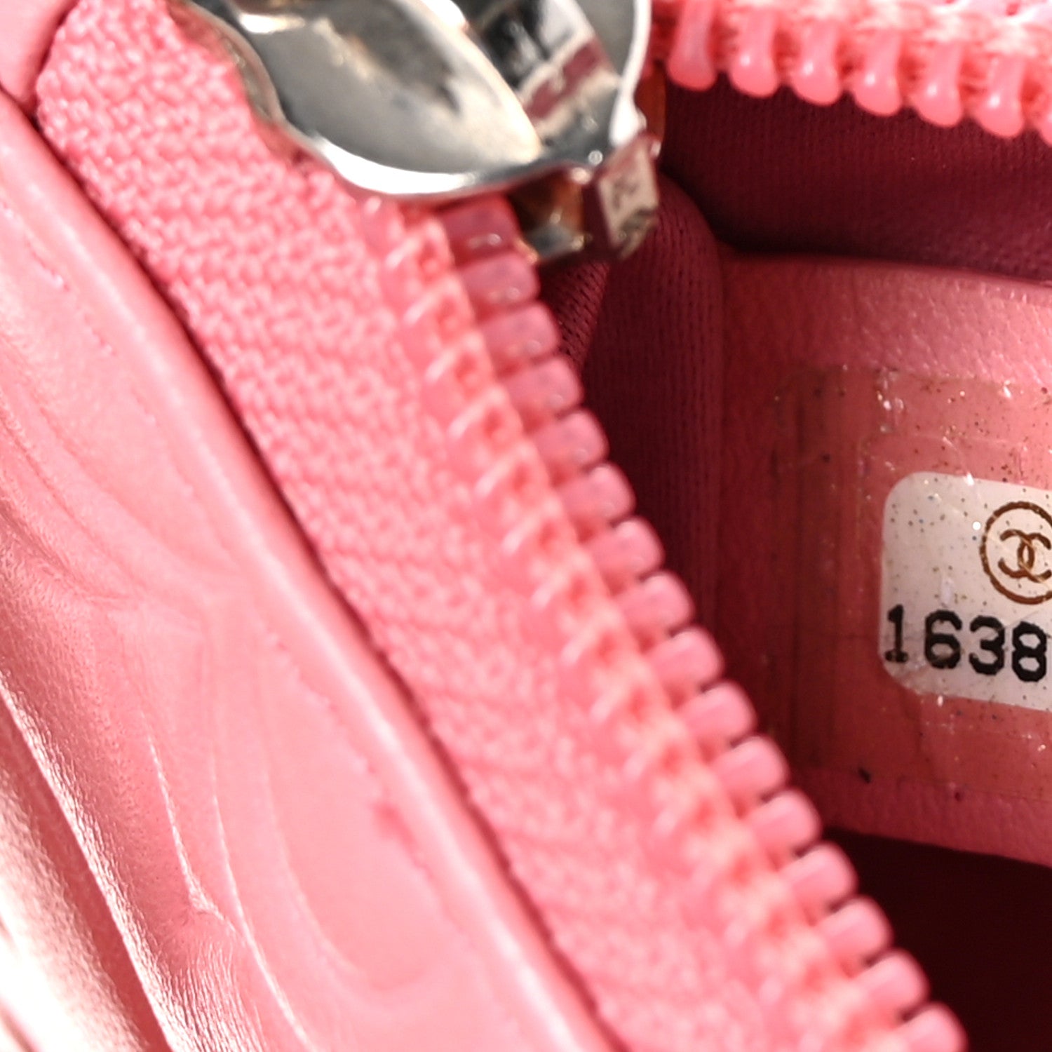 Chanel Lambskin Camellia Embossed Key Holder Case Pink 7 of 8
