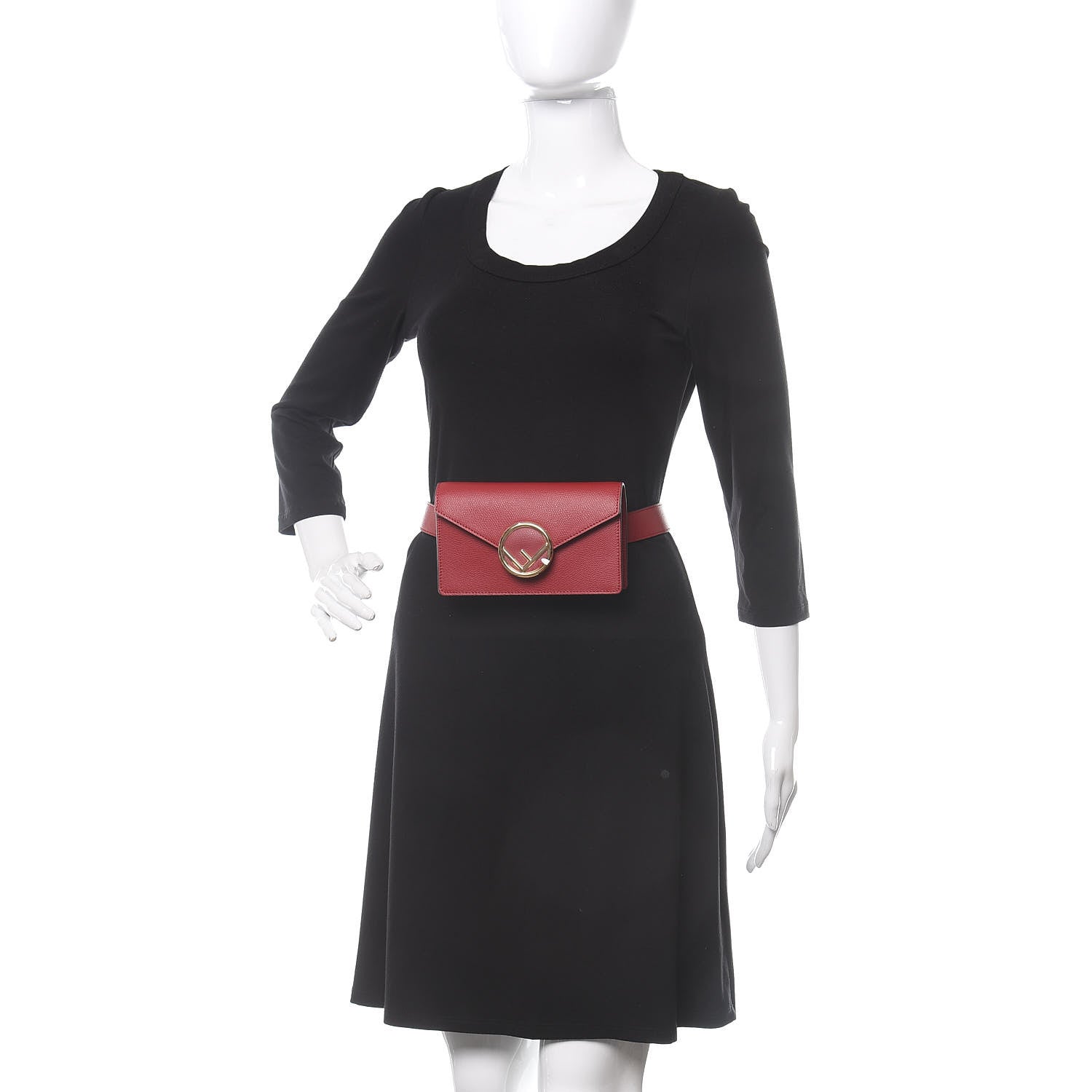 Fendi Vitello Liberty Lucido F is Fendi Envelope Belt Bag Fragola 2 of 10