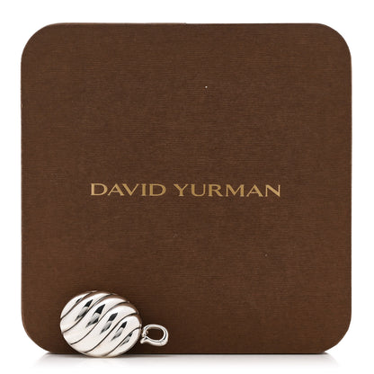 David Yurman Sterling Silver Sculpted Cable Oval Locket Amulet Pendant 6 of 6