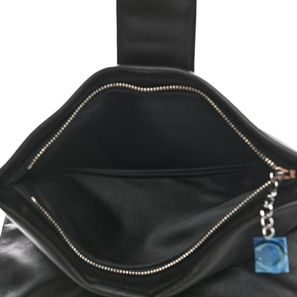 Chanel Lambskin Accordion Globe Clutch Black 6 of 10