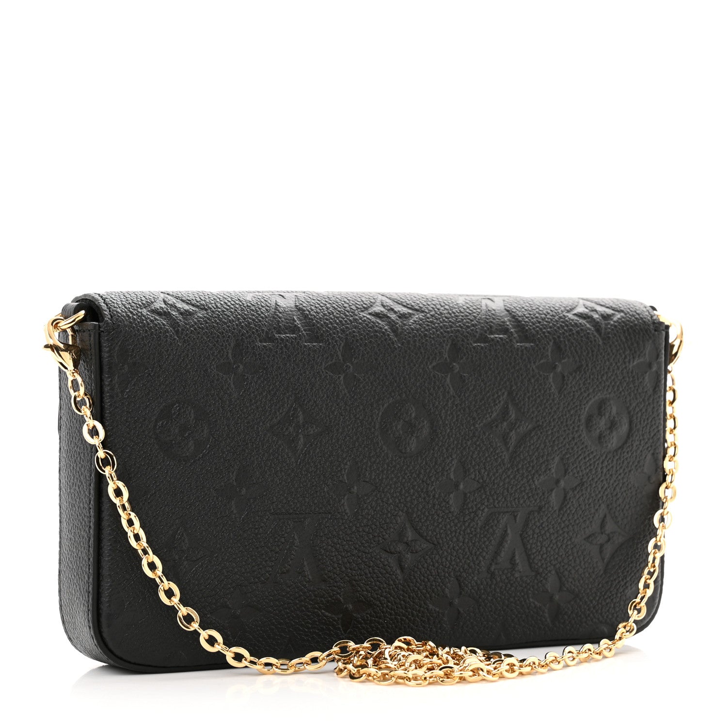 Louis Vuitton Empreinte Pochette Felicie Chain Wallet Black 4 of 11