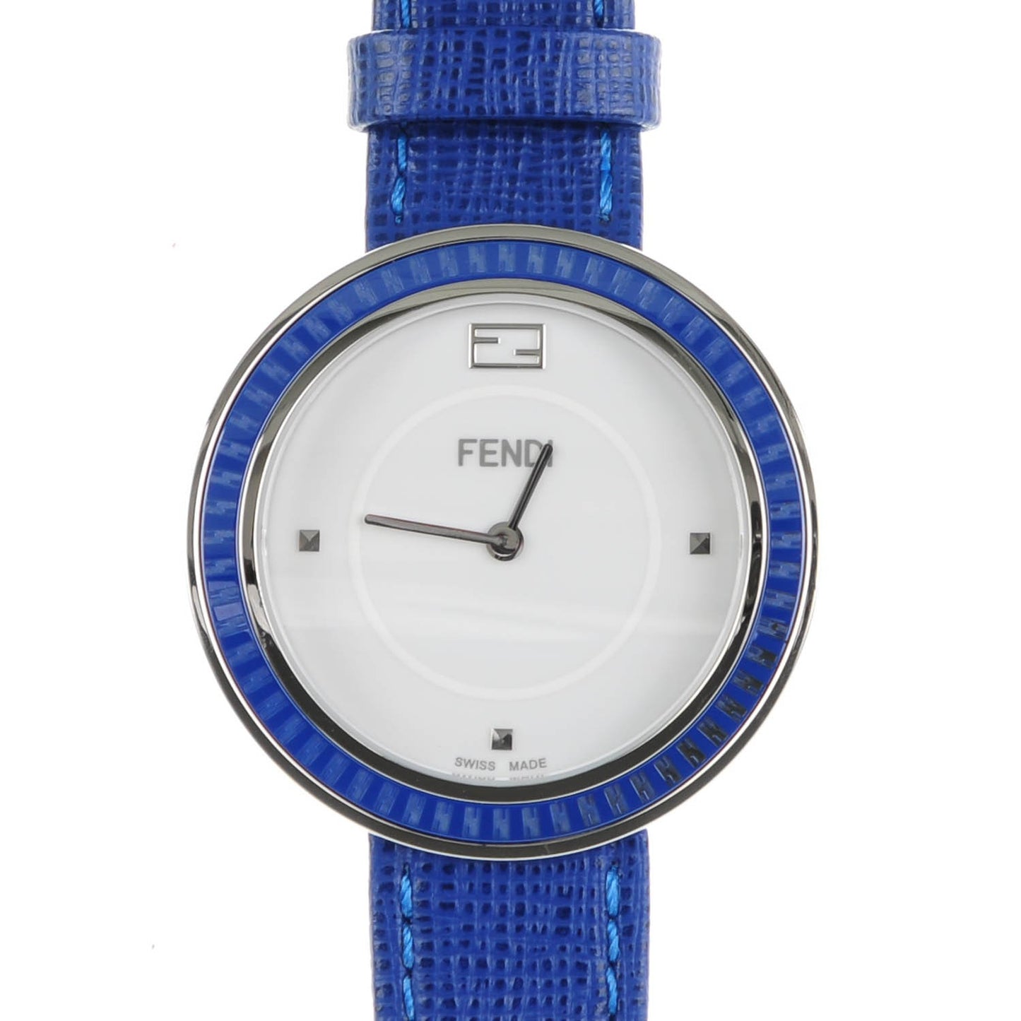 Stainless Steel Calfskin 36mm My Way Quartz Watch Blue