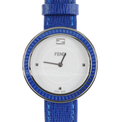 Fendi Stainless Steel Calfskin 36mm My Way Quartz Watch Blue 1 of 10