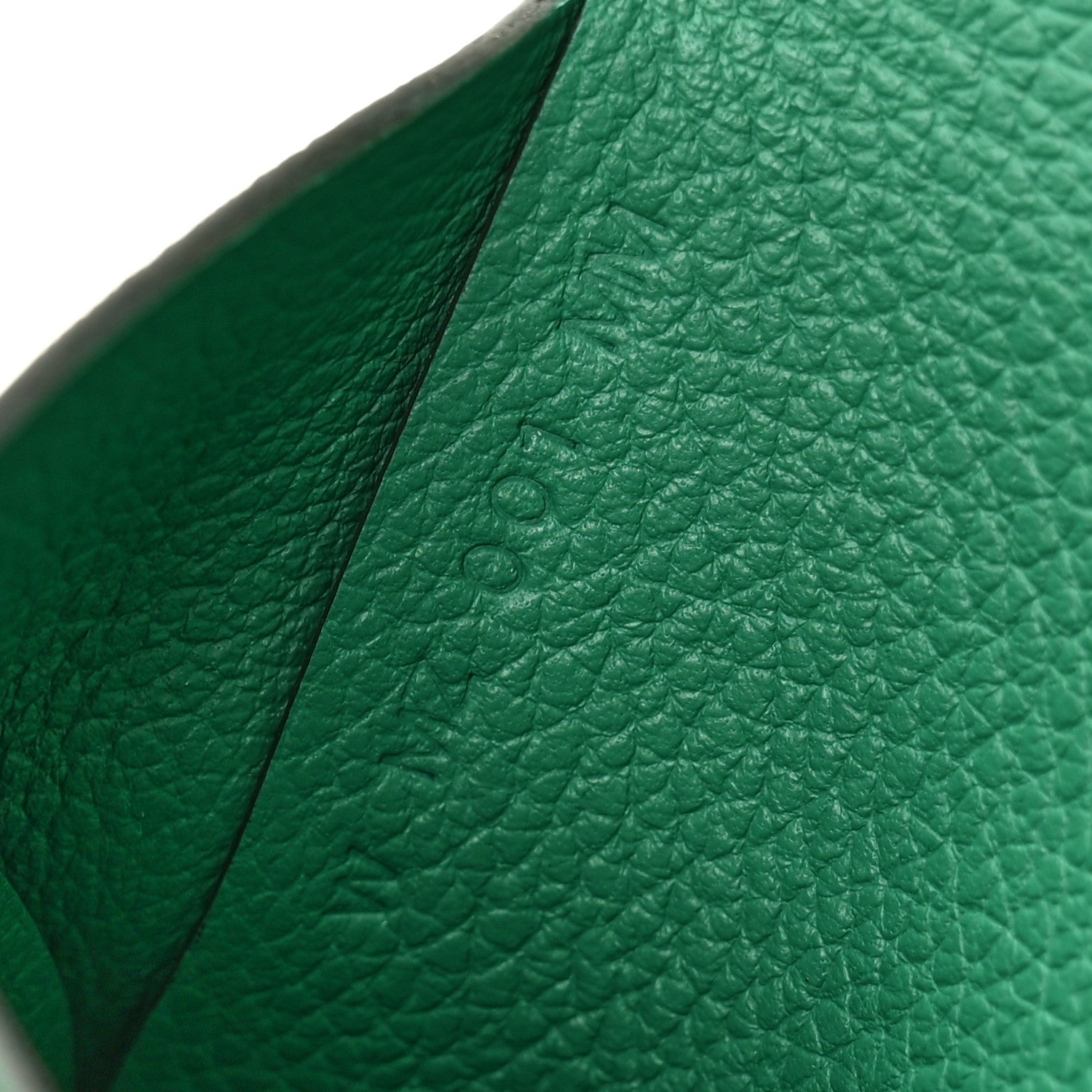 Hermes Evercolor Calvi Duo Card Case Vert Vertigo 7 of 8