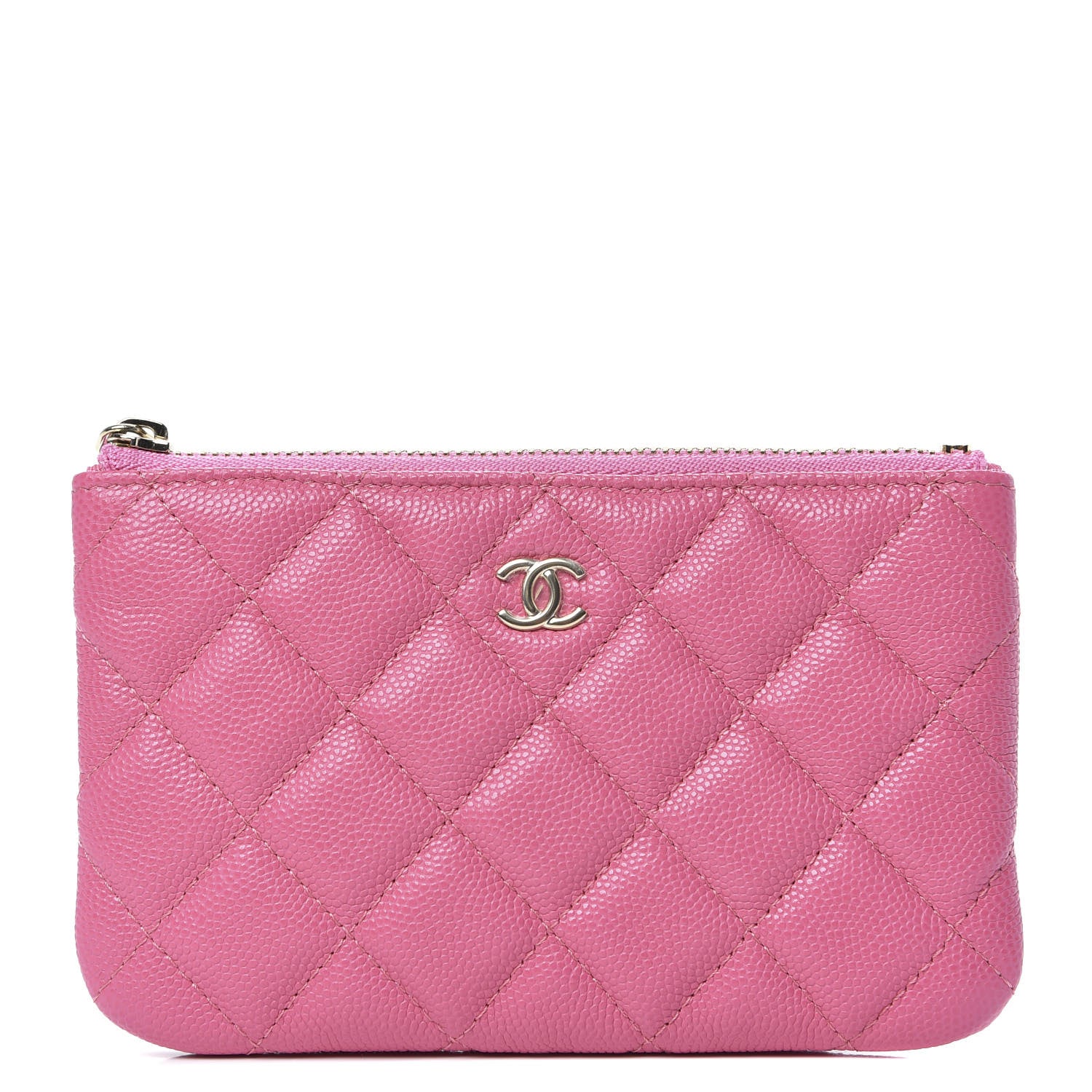 Chanel Caviar Quilted Small Cosmetic Case Pink 1 of 8