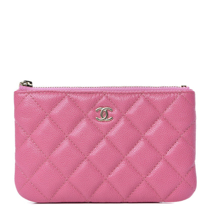 Chanel Caviar Quilted Small Cosmetic Case Pink 1 of 8