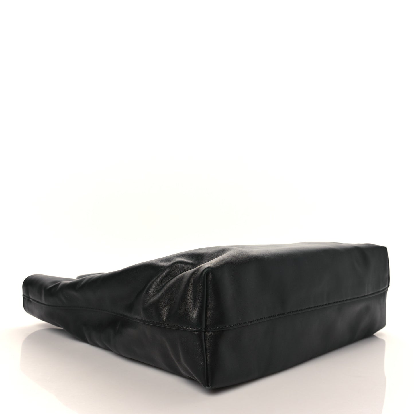 Soft Calf Shopping Tote Black