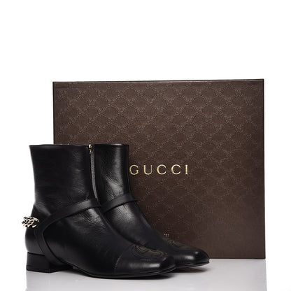 Gucci Calfskin Soho Boot 38.5 Nero Black 9 of 9