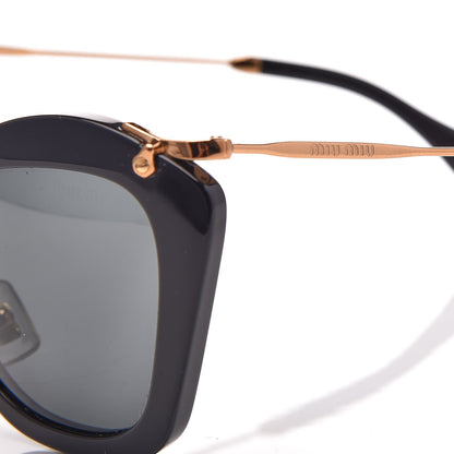 Miu Miu Cat Eye Sunglasses SMU10N Nero Black 8 of 8