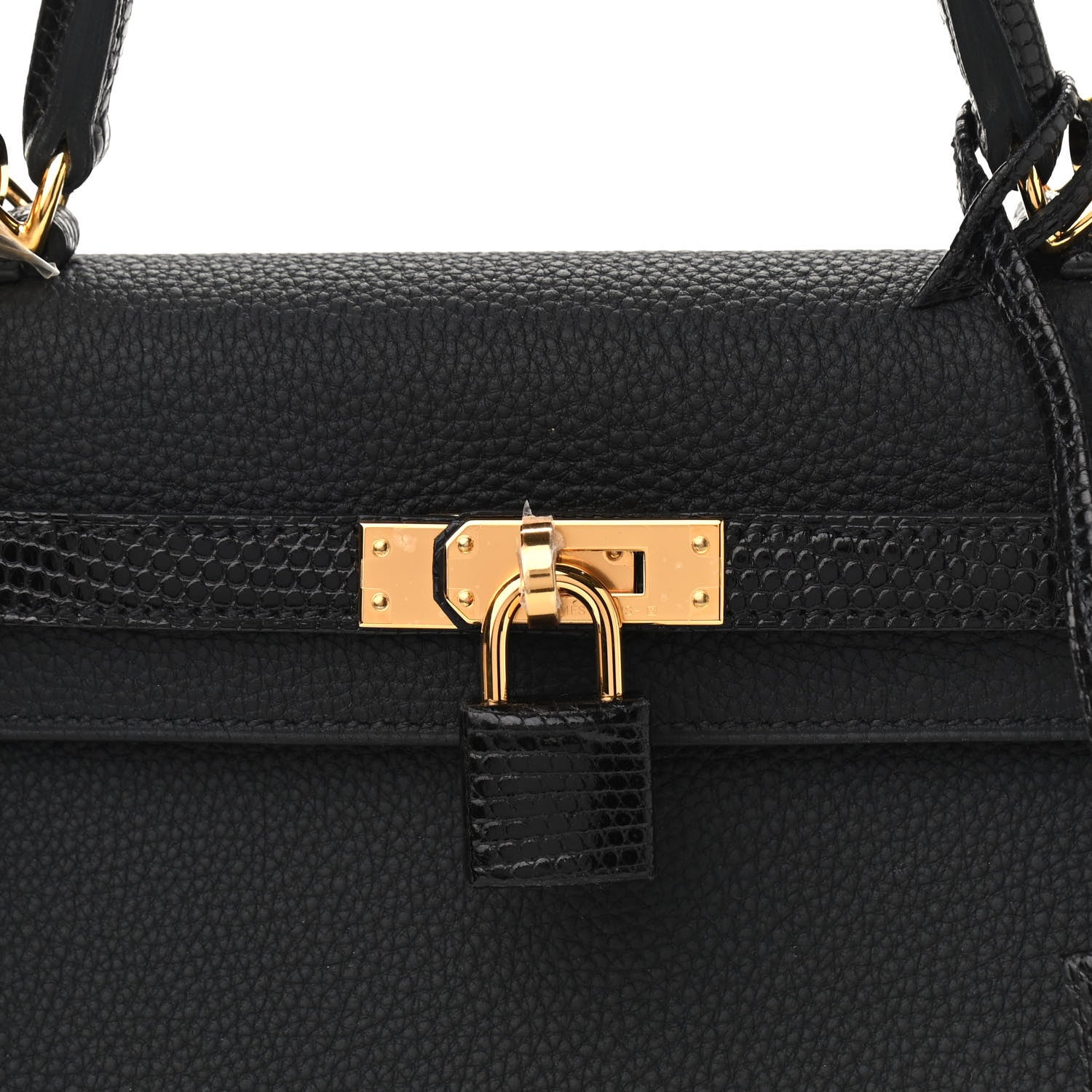 Hermes Togo Lizard Kelly Retourne Touch 25 Black 8 of 10