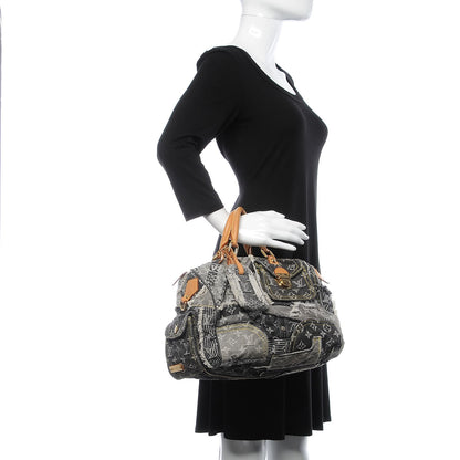 Louis Vuitton Denim Patchwork Speedy 30 Grey 2 of 7