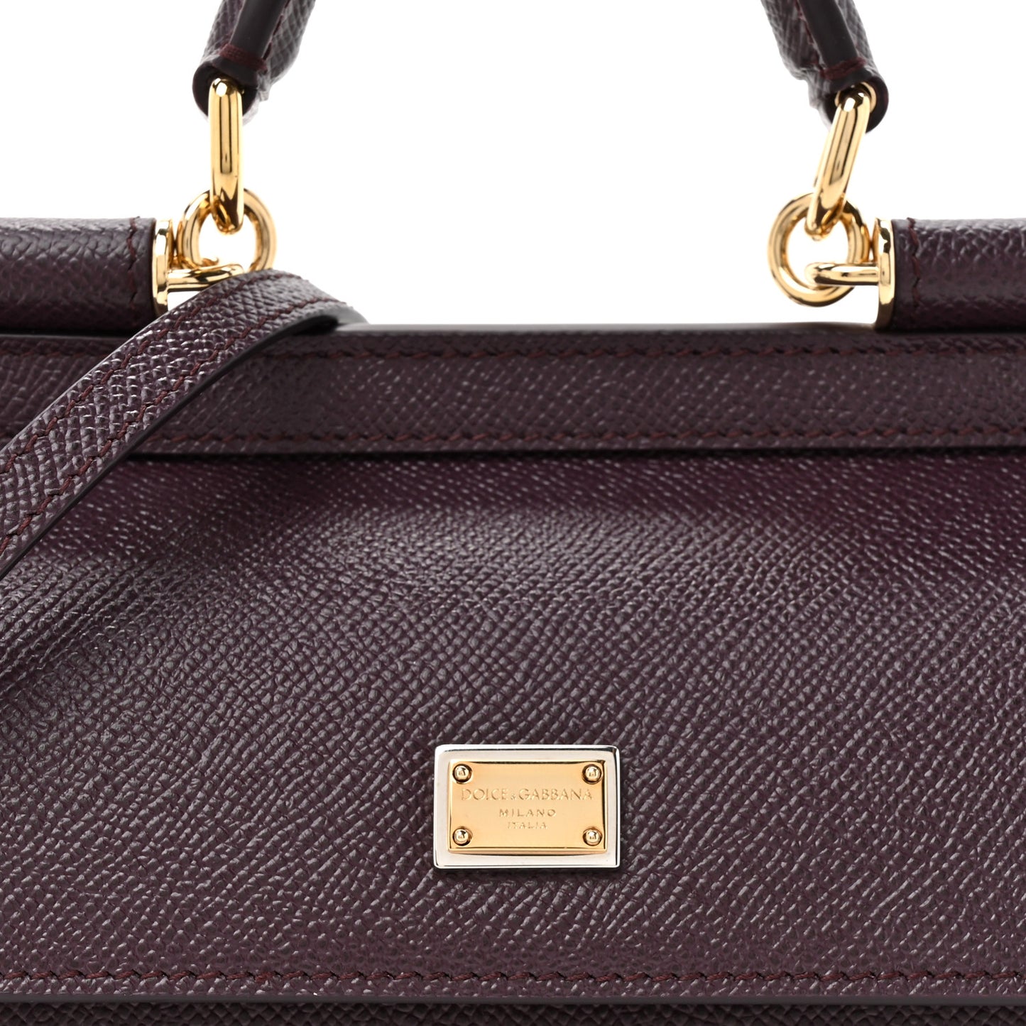 Dauphine Mini Miss Sicily Bag Burgundy