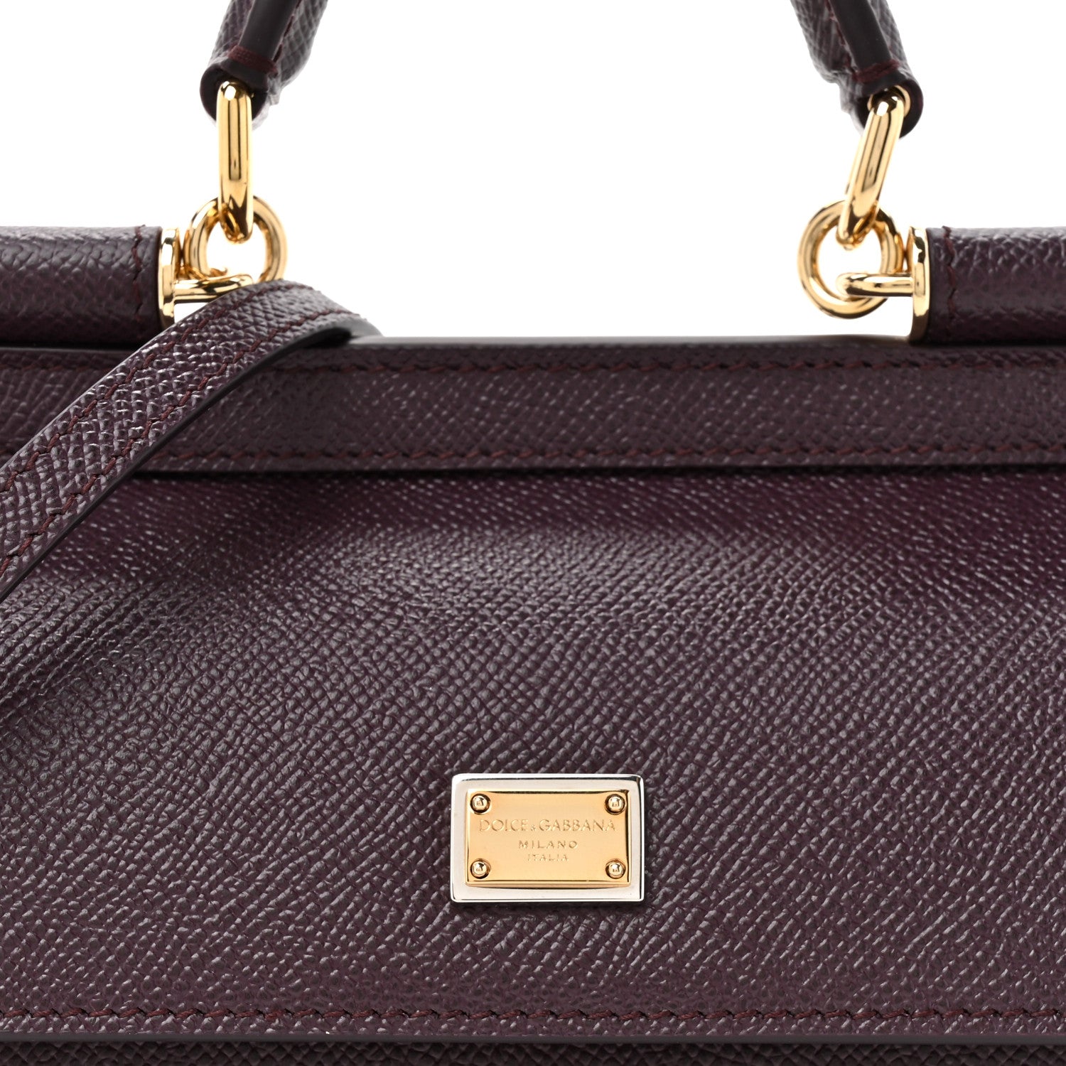Dolce & Gabbana Dauphine Mini Miss Sicily Bag Burgundy 7 of 9