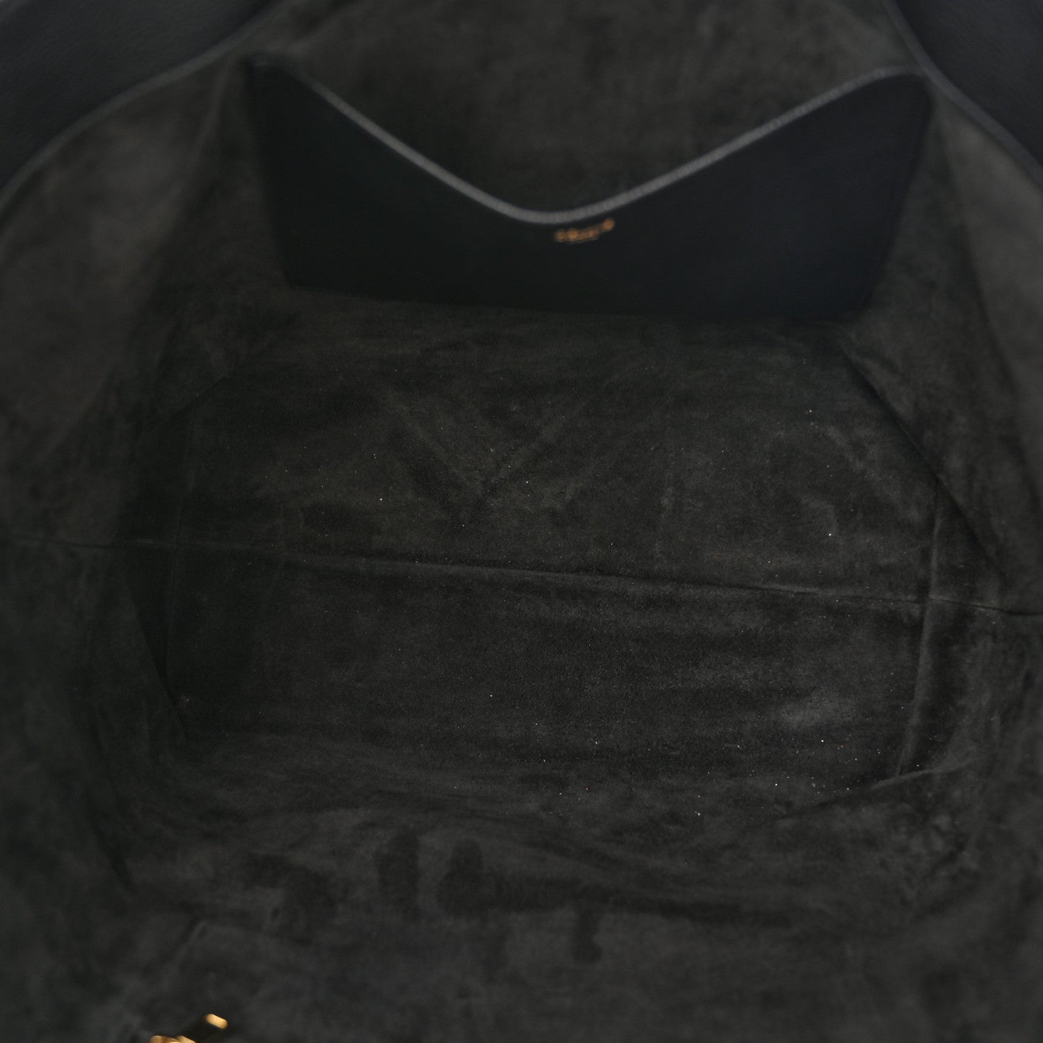 Celine Grained Calfskin Triomphe Medium Cabas Anais Black 5 of 15
