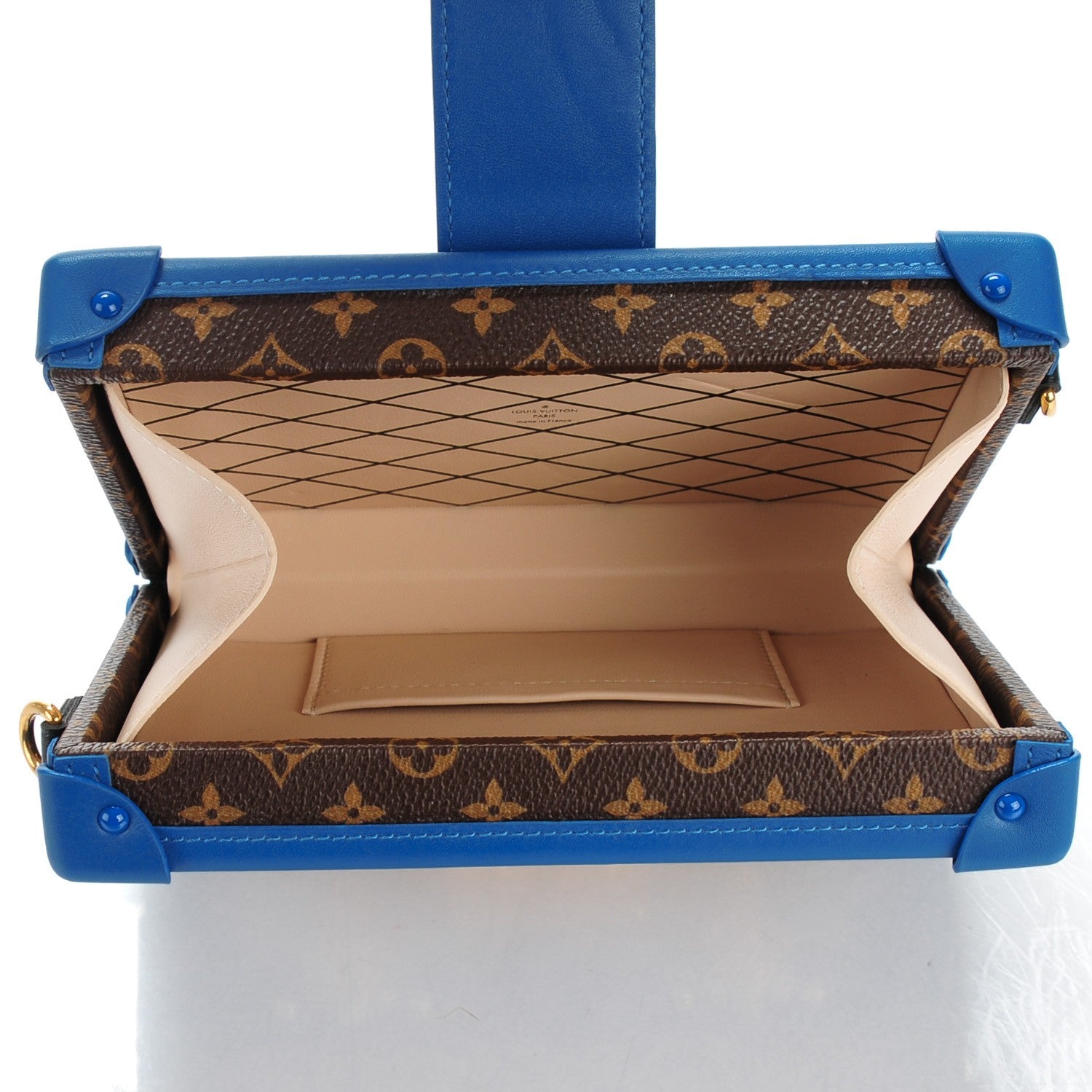 Louis Vuitton Monogram Petite Malle Blue Royal 5 of 9