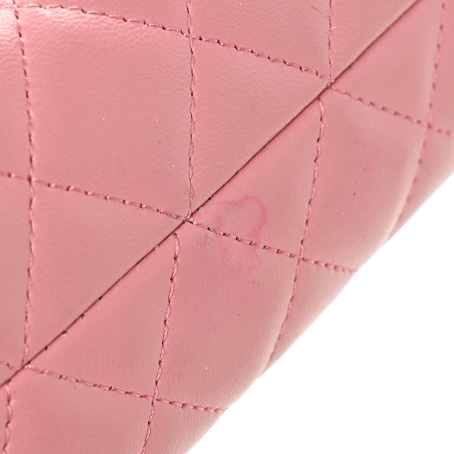 Calfskin Quilted Palette Cosmetic Case Pink