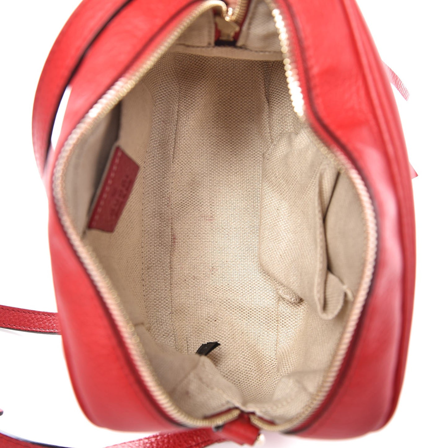 Pebbled Calfskin Small Soho Disco Bag Tabasco Red