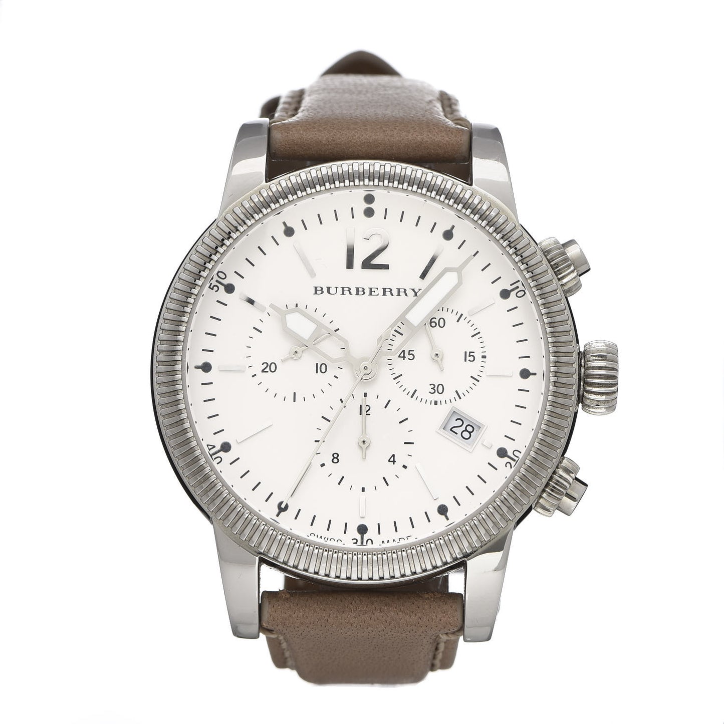 Stainless Steel Calfskin 42mm Chronograph Quartz Watch BU7816