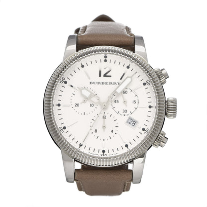 Burberry Stainless Steel Calfskin 42mm Chronograph Quartz Watch BU7816 1 of 11