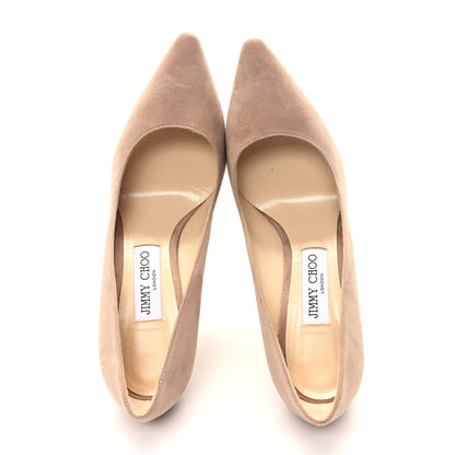 Jimmy Choo Suede Romy 100 Pumps 39 Nude 2 of 8