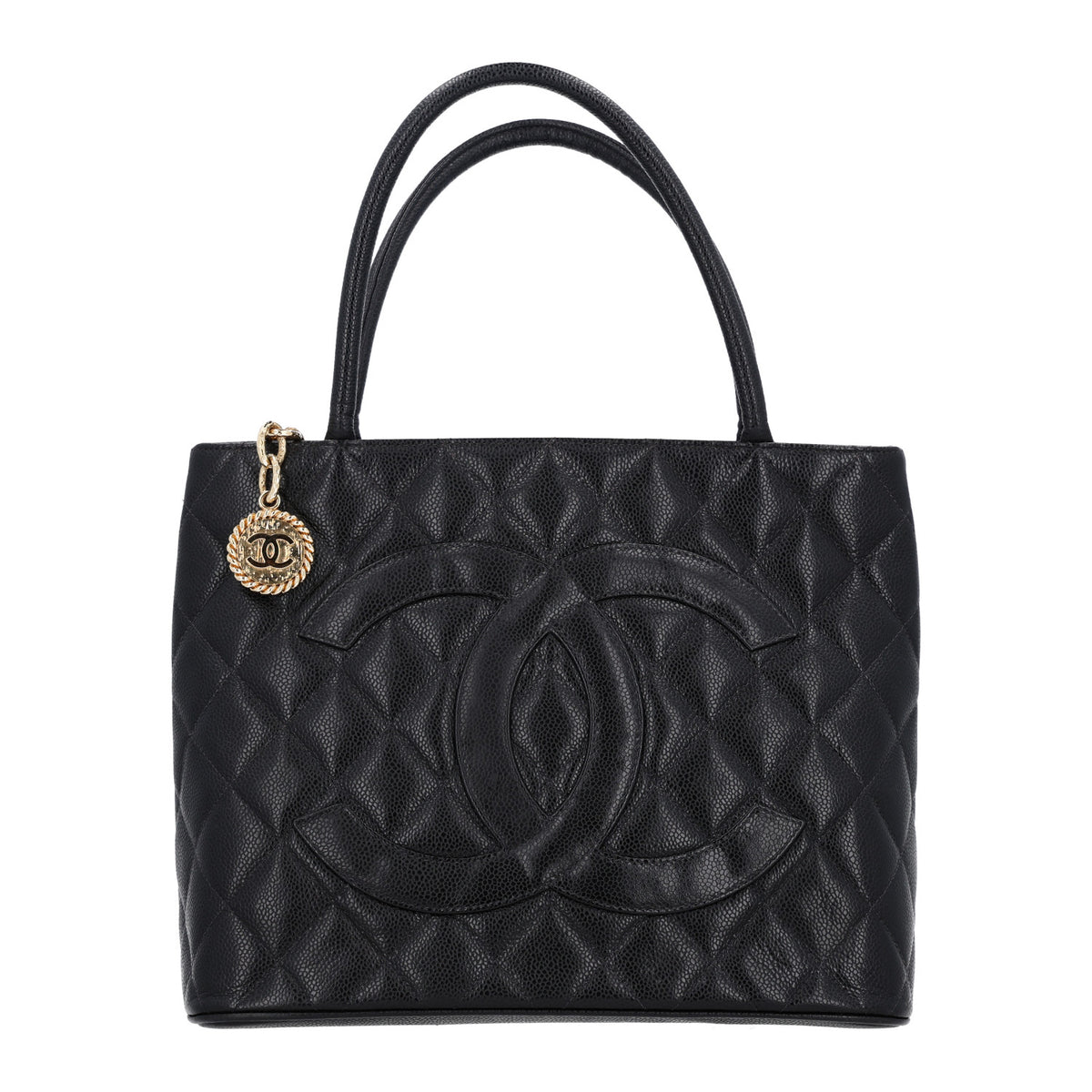Chanel Caviar Quilted Medallion Tote Black 1 of 10