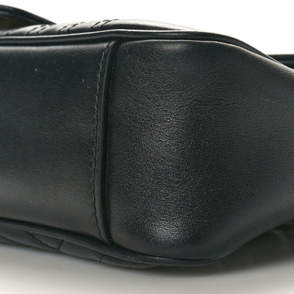Gucci Calfskin Matelasse Small GG Marmont Shoulder Bag Black 10 of 11