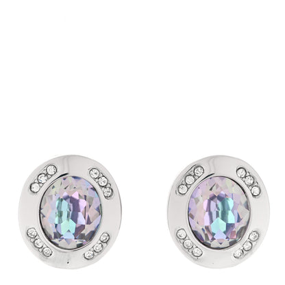 Christian Dior Crystal Earrings Silver 1 of 3