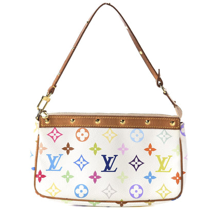Louis Vuitton Monogram Multicolor Pochette Accessories White 1 of 8