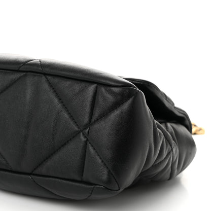 Chanel Lambskin Quilted Large Chanel 19 Flap Black 10 of 10