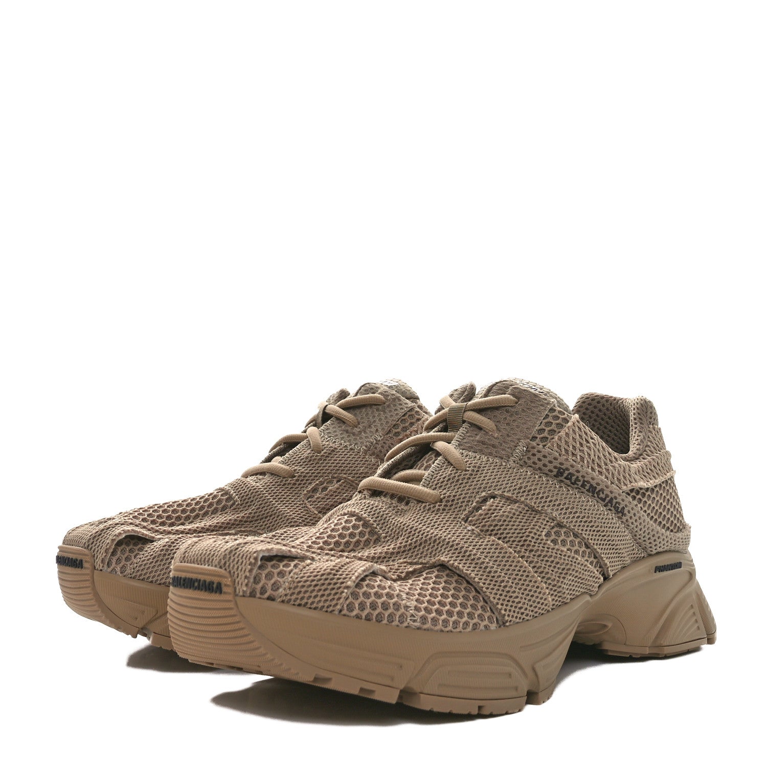 Balenciaga Fabric Mesh Womens Phantom Sneakers 41 Beige Mix 4 of 10