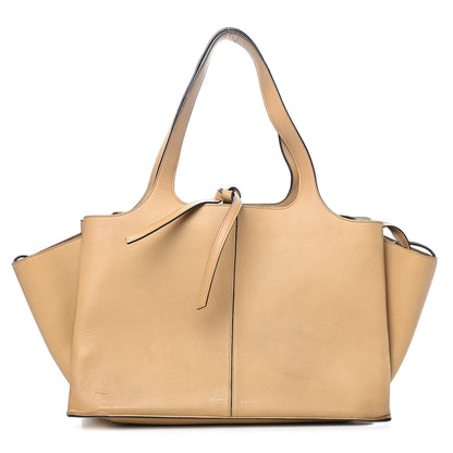 Celine Supple Natural Calfskin Medium Tri-Fold Bag Sand 1 of 19