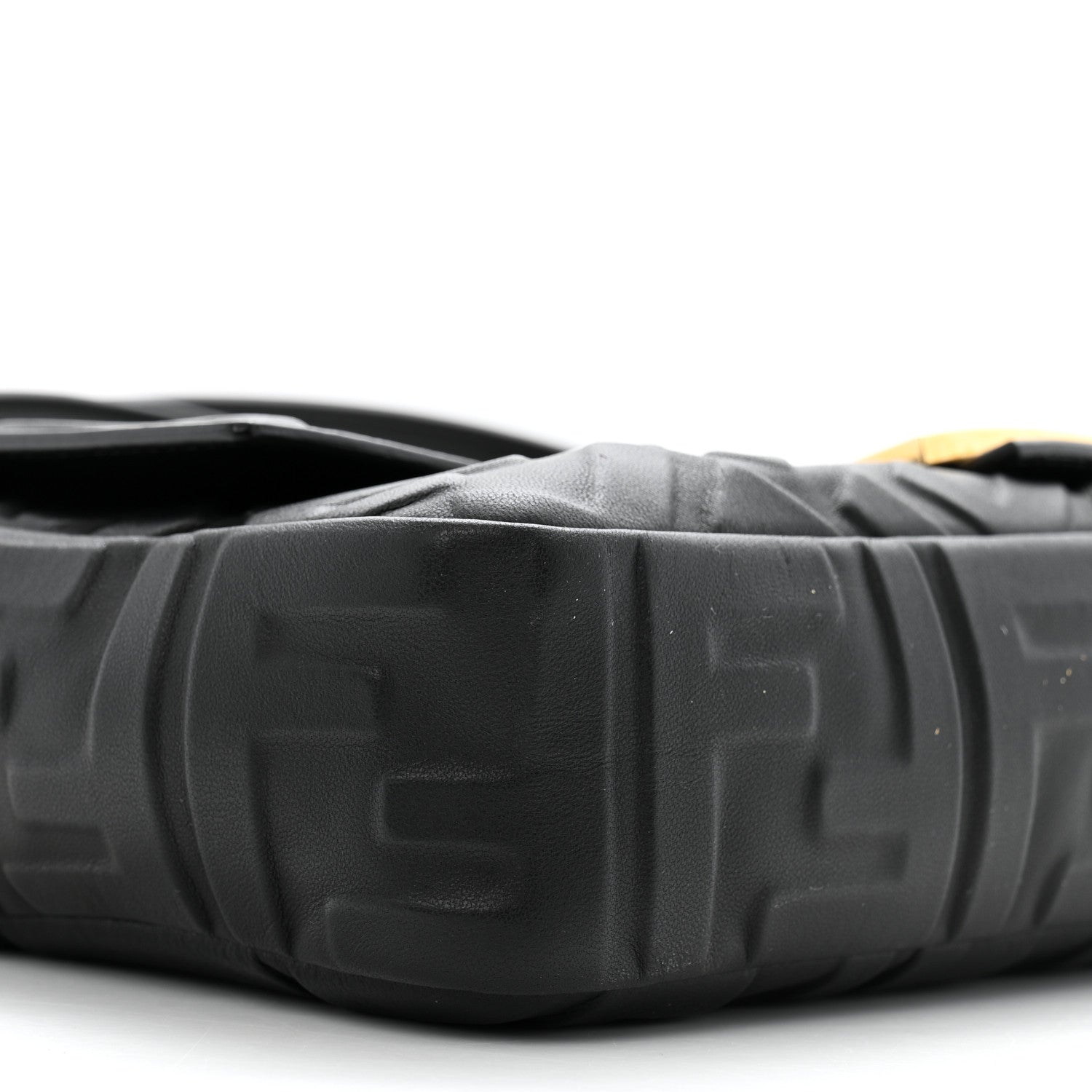 Fendi Nappa FF 1974 Embossed Baguette Black 9 of 10