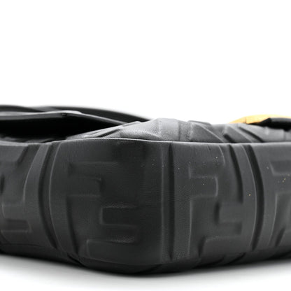 Fendi Nappa FF 1974 Embossed Baguette Black 9 of 10