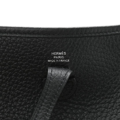 Hermes Taurillon Clemence Evelyne TPM Black 5 of 10