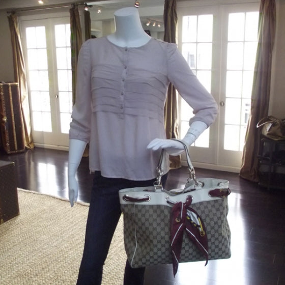 Gucci Monogram Positano Tote 2 of 12