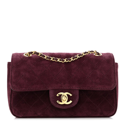 Chanel Suede Calfskin Mini Souplissimo Flap Burgundy 1 of 12