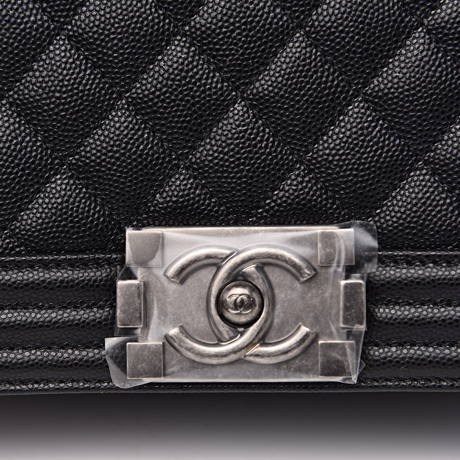 Chanel Caviar Quilted Medium Boy Flap Black 11 of 12