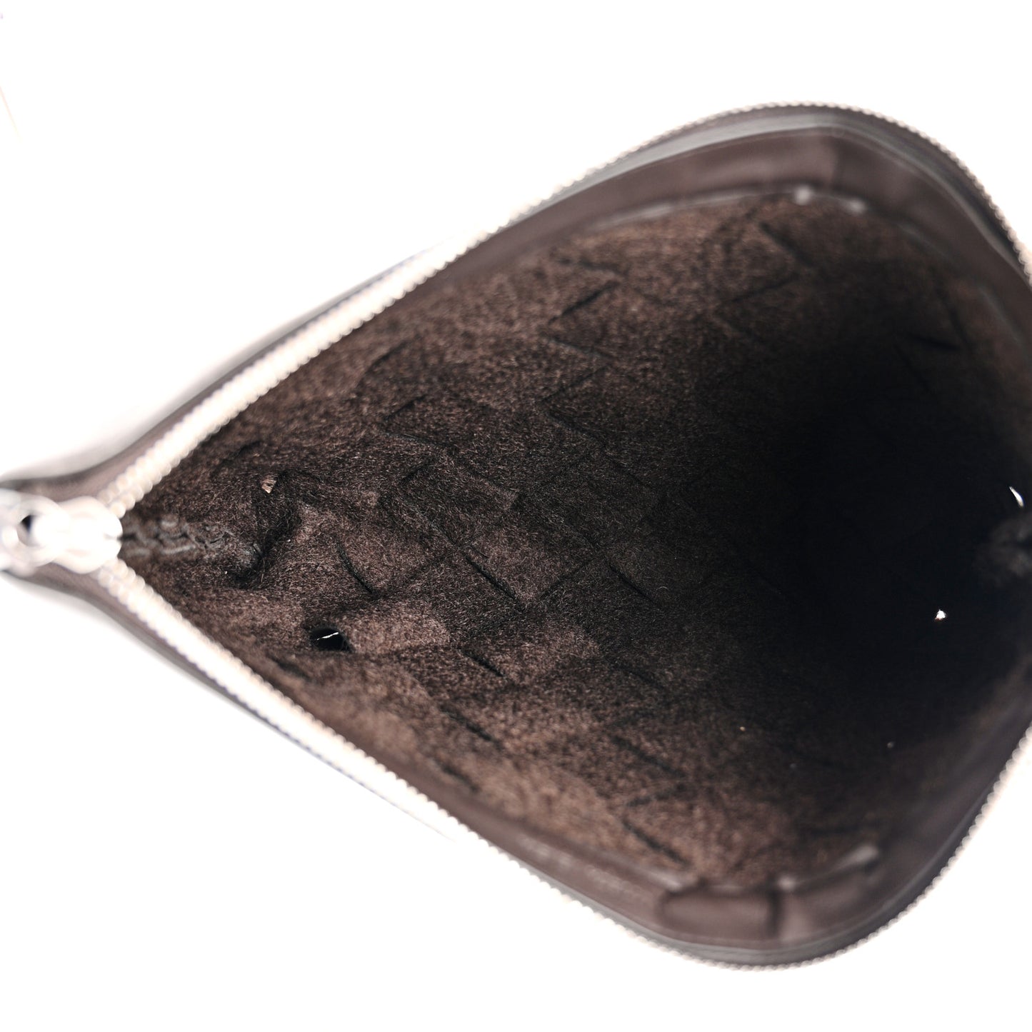 Nappa Intrecciato Pouch Brown