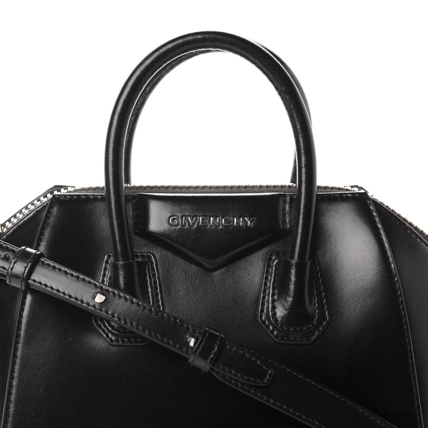 Givenchy Shiny Lord Calfskin Mini Antigona Black 10 of 10