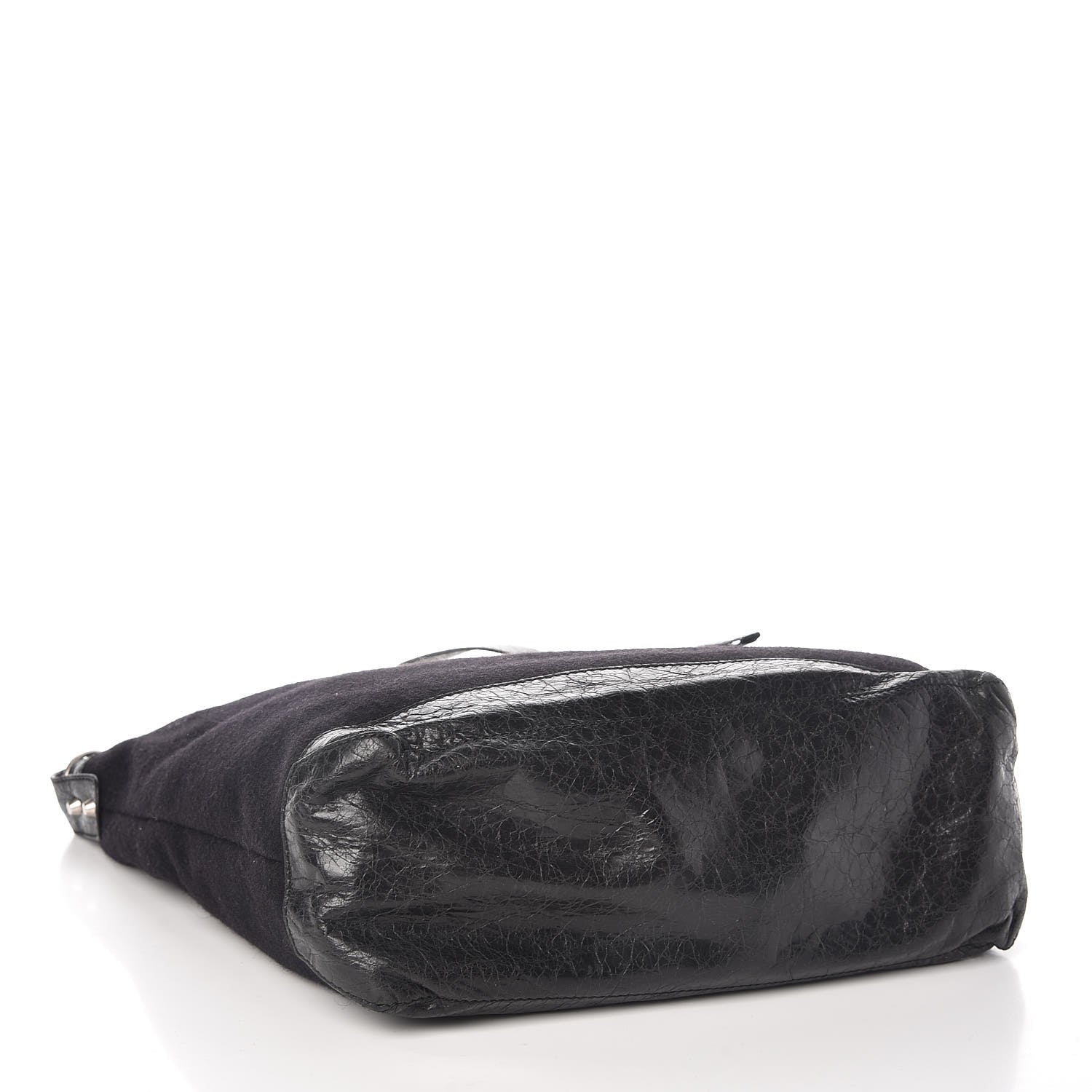 Balenciaga Agneau Wool Day Messenger Black 4 of 10