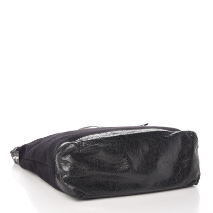 Balenciaga Agneau Wool Day Messenger Black 4 of 10