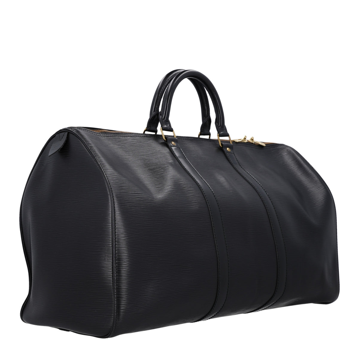Louis Vuitton Epi Keepall 50 Black 3 of 10